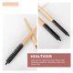 thumbnail image 3 of 2pcs Small Hair Curling Comb Female Rolling Brush Wooden Handle Hair Styling Comb, 3 of 4