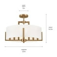 thumbnail image 3 of Kichler Lighting - Malen - 8 Light Semi-Flush Mount-14.5 Inches Tall and 20, 3 of 10