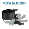 thumbnail image 5 of Headsets Cup Holder Headphone Hook Stand Desk Household Desktop Aluminum Alloy Office, 5 of 6