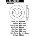 thumbnail image 5 of Centric Parts Disc Brake Rotor P/N:120.49009 Fits select: 2004-2008 SUZUKI FORENZA, 2005-2008 SUZUKI RENO, 5 of 6