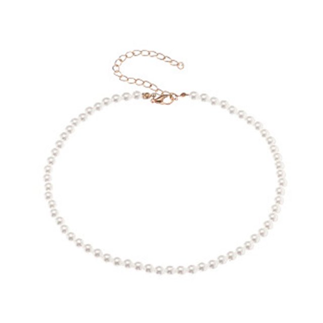 1/5 Pcs Necklace Elegant Fine Workmanship Jewelry Faux Pearl Chocker for Daily Use