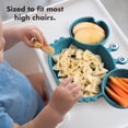 thumbnail image 3 of Baby Plates with Suction Divided, Baby Spoon Fork Set for Toddlers, Silicone Plates for Kids with Suction Baby Dishes Kids Plates and Utensils-Crab Blue, 3 of 5