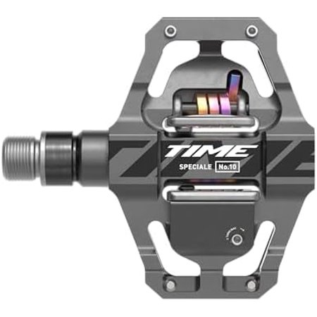 Time Sport Pedals Speciale 10 Small with ATAC Standard Cleats, Dark Grey B1 - High-Performance Mountain Bike Pedals Set