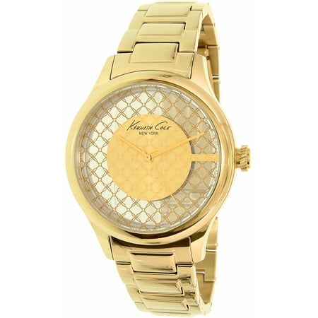Kenneth Cole Women's New York 10026010 Gold Stainless-Steel Quartz Fashion Watch