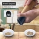thumbnail image 2 of Juego de molinillos de sal y pimienta de madera rellenables, molinillo de especias de grosor personalizado para cocina, molinillos de madera maciza de diseño elegante para condimentar, blanco y negro, 2 of 6