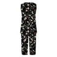 thumbnail image 5 of Women Set Sale Womens Sleeveless Tank Pajama Set Floral Print Outfits for Women 2 Piece Summer Sets, 5 of 5