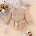 thumbnail image 6 of Zshosam Baby Girl Clothes Baby Girl Knit Sweater Romper Bodysuit Newborn Outfit Baby Girl Fall Winter Clothes Knitted Bodysuit Size 18 24 Months,(Khaki 18-24 Months), 6 of 9