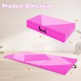 Loop Hook Pos Airfind 8 Feet PU Leather Folding Gymnastics Mat with Hook and Loop ...