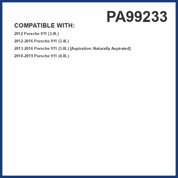 PG Engine Air Filter PA99233 | Fits 2012-2016 Porsche 911