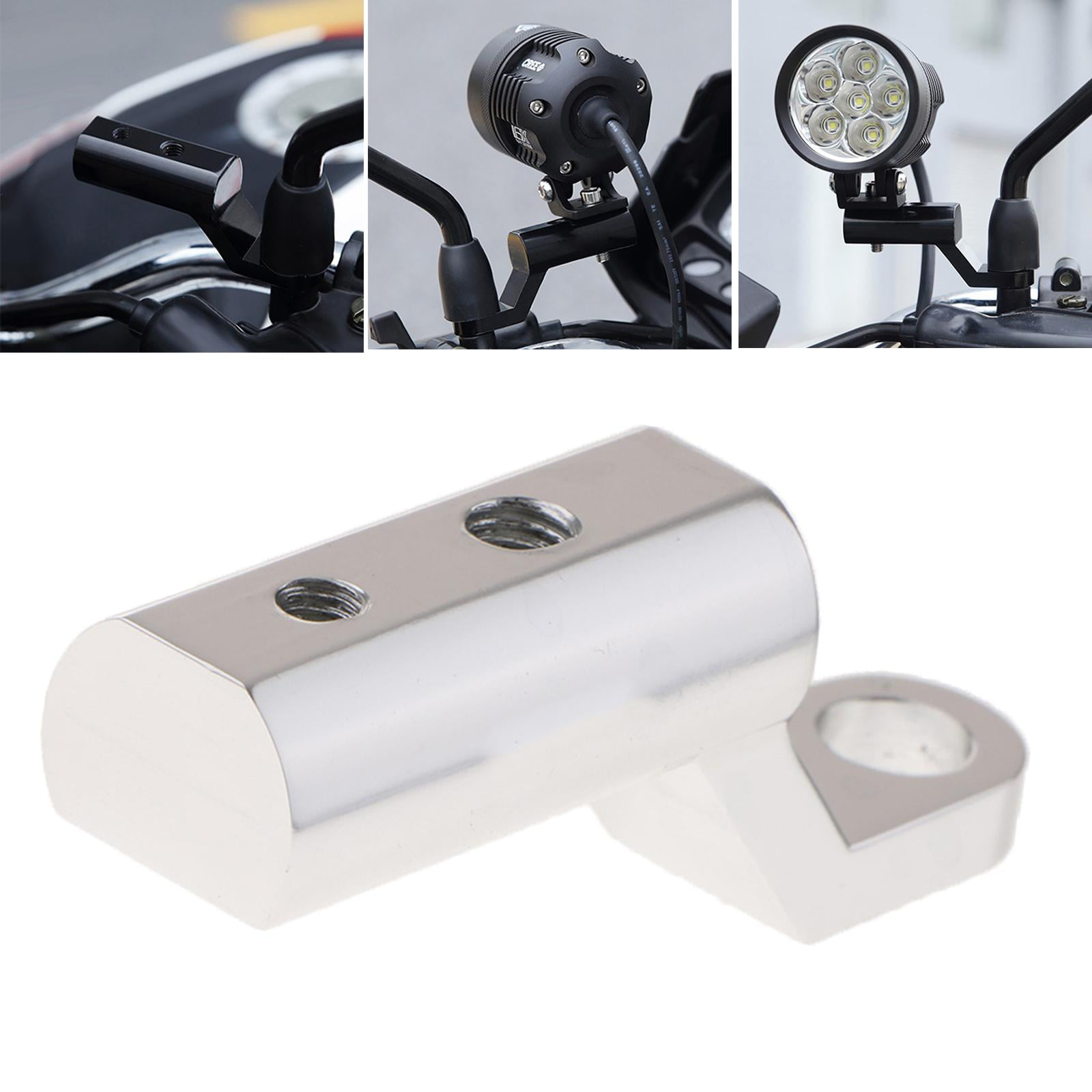 Mirror Mount Set Rearview Clamp Adaptor Reolacement Motorcycle Durable 