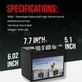 thumbnail image 5 of Casil 12V 33Ah Deep Cycle Trolling Motor Marine Battery - Deep Cycle Marine Battery 12V AGM - 12 Volt Deep Cycle Marine Battery for Boats Kayak Trolling Motor Newport Trolling Motor, 5 of 5