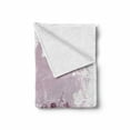 thumbnail image 2 of Wine Soft Flannel Fleece Blanket, Grunge Abstract Frame Bunch of Grapes Leaves Country Drinks Food Picnic Concept, Cozy Plush for Indoor and Outdoor Use, 70" x 90", Lilac and White, by Ambesonne, 2 of 6