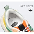 thumbnail image 4 of Zapatillas LUCKY STEP a la moda para mujer, con plataforma, clásicas, leopardo, para caminar, tenis, viajes, zapatillas gruesas y coloridas para estilo de vida (fucsia/verde, 8.5 libras (M) EE. UU.), 4 of 9