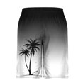 thumbnail image 3 of ZCFZJW Mens Swim Trunks Lightweight Regular Fit Casual Summer Tropical Palm Tree Printed Stretch Quick Dry Board Shorts Swimwear Bathing Suit Beach Swim Shorts with Pockets Black XXL, 3 of 4