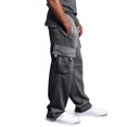 thumbnail image 6 of Dwellite Mens Sweat Pants Baggy Gym Wide Leg Oversized Lounge Relaxed Fit Comfortable Loose Fit Casual Cargo Pants 2026 Light Gray XL, 6 of 10