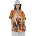 thumbnail image 4 of Happy Thanksgiving Yorkshire Terrier Give Thanks Fall Beanie Scarf Welcome Hawaiian Shirt Breathable Summer Unisex Merch Yorkie Dog Lover Gifts - 00020, 4 of 6