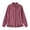 Pink, variant on Cmtiyu Fashion Jackets for Women Long Sleeve Round Neck Button Down Green Corduroy Jacket with Ruffled Hem Casual Fall Outerwear Jacket S-3XL