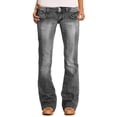 thumbnail image 2 of Jeans for Women 2026 Trendy Slim Fit Classic Washed Blue Straight Leg Bootcut Denim Pants Streetwear, 2 of 4