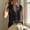 Black, variant on ZGRBOU Womens Sleeveless Button Down Shirts Summer Cotton Linen V Neck Blouses Solid Color Casual Work Tank Tops