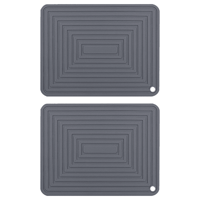 2 alfombrillas de silicona para macetas, almohadilla aislante gruesa cuadrada, color gris Ofspeizc CPB-DE-LYY1747-3