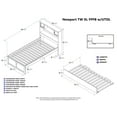 thumbnail image 7 of Newport Twin Extra Long Bed with Footboard and Twin Extra Long Trundle in White, 7 of 7