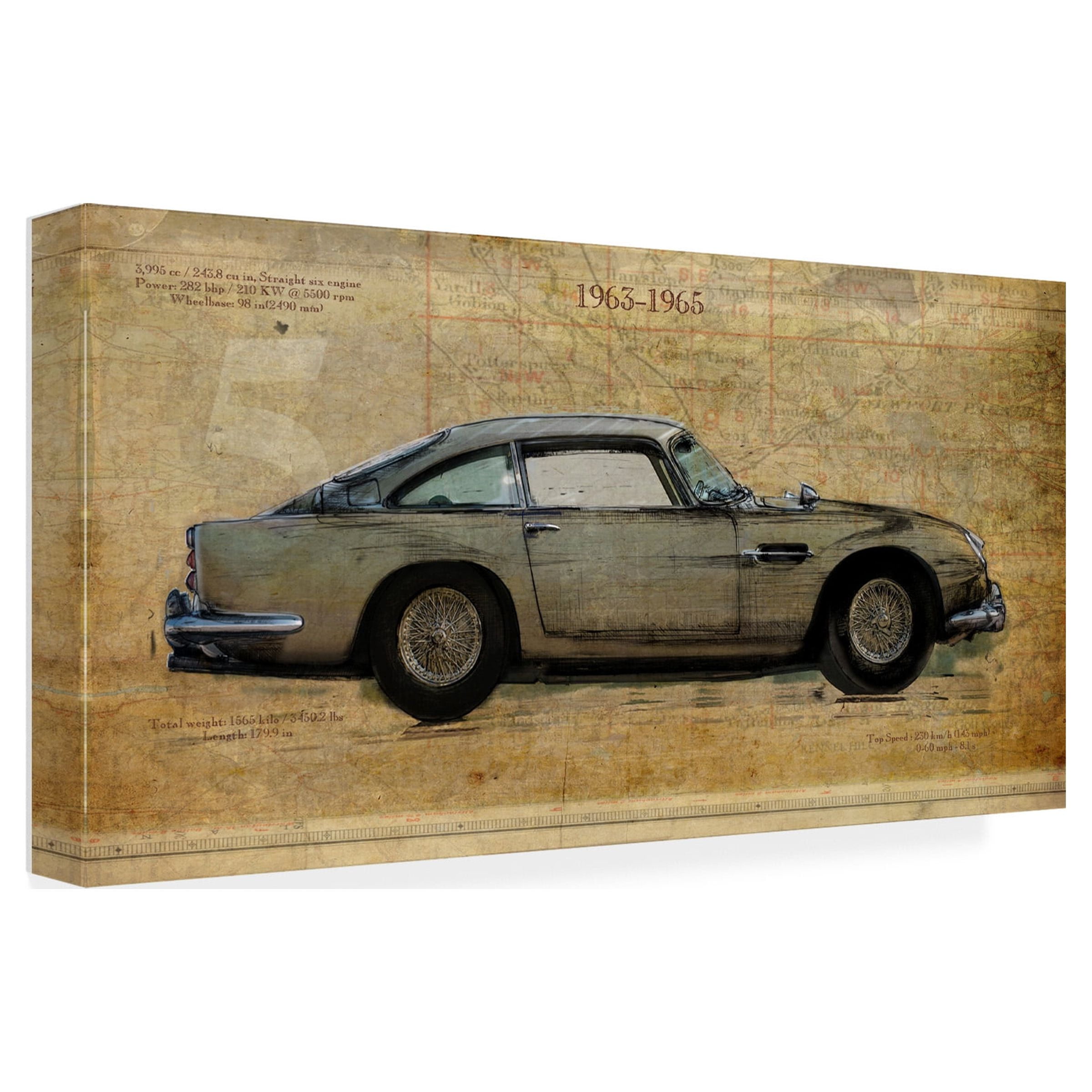 Sidney Paul and Co. 'No 5 Aston Martin DB5' Canvas Art