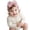Purple, variant on Knitted Baby Hat with Soft Bow, Warm Winter Beanie for Infant Toddlers Up to 24 Months, Cuffed Knit Cap