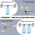 thumbnail image 4 of ROSYNEY 304 Stainless Steel Towel Rack, Retractable 15.9-28.6 Inch Towel Bar with Hooks, Wall-Mounted Towel Rack for Bathroom, 1-BACK, 4 of 6