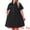 Black, variant on DARING DIVA Women's Plus Size Casual Denim Babydoll Pockets Dress 1X Light Blue