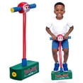 thumbnail image 2 of Flybar My First Foam Pogo Jumper for Kids, Screen-Free Active Foam Pogo Stick w/ Squeak, Indoor Outdoor Bungee Hopper Toy for Balance & Coordination, Bouncy, Supports 250 lbs, Football Helmet, Ages 3, 2 of 7