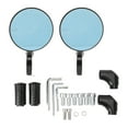 thumbnail image 2 of Motorcycle Round Bar End Mirrors Anti  Blue Mirror For M8 M10 Mirror Holders, 2 of 8