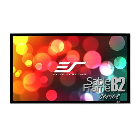 Rear Projection Screen Kit - Elite Screens Sable Frame B2, 150-inch 16:9, Active 3D / 4K Ultra HD Fixed Frame Home Theater Projection Projector Screen Kit, SB150WH2