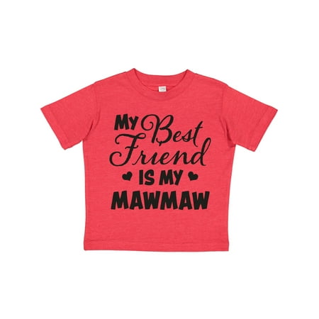 

Inktastic My Best Friend is My Mawmaw with Hearts Gift Toddler Boy or Toddler Girl T-Shirt