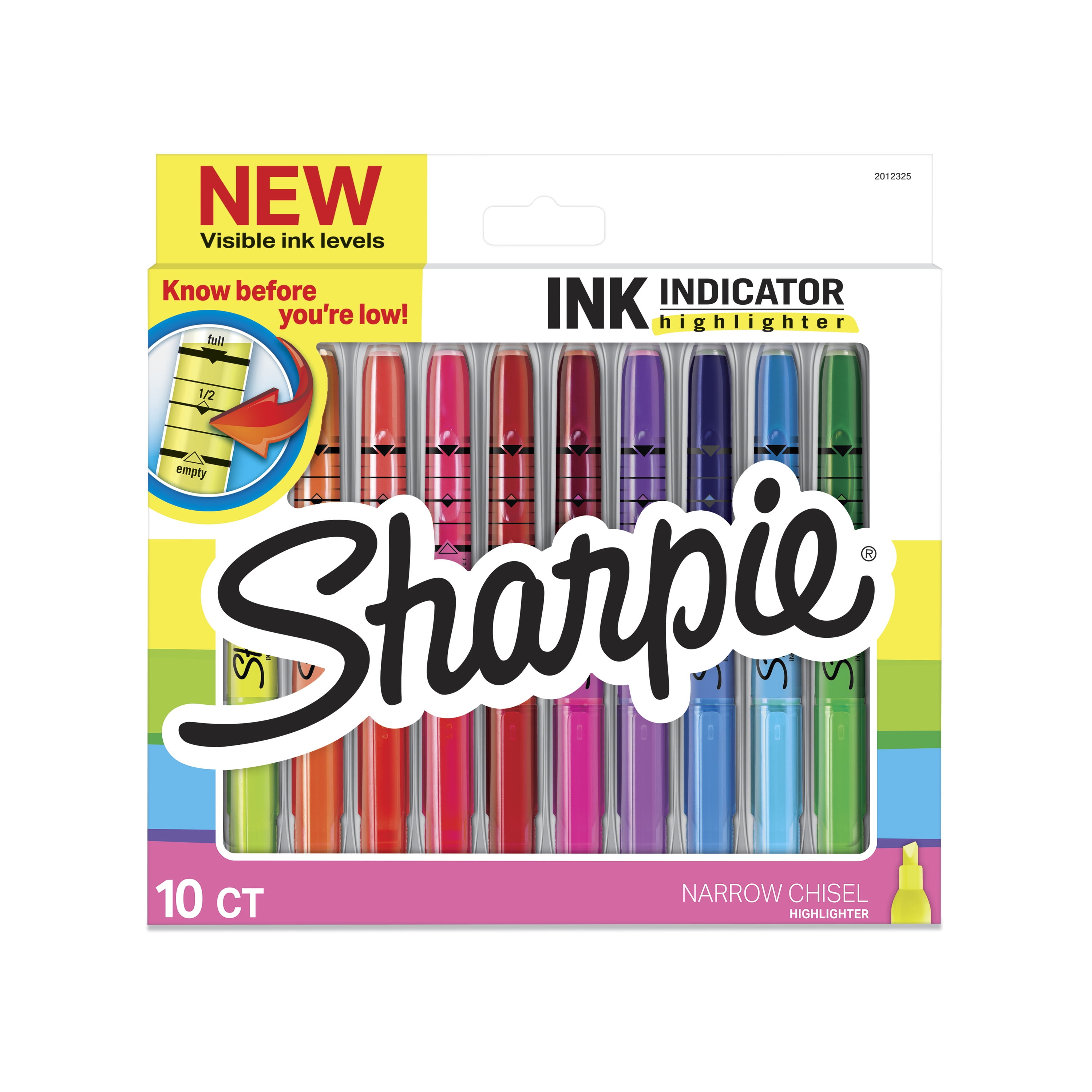 Sharpie Ink Indicator Stick Highlighters, Chisel Tip, Assorted