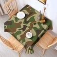 thumbnail image 5 of Camouflage Square Tablecloth 42x42in(107x107cm) – Waterproof Polyester Printed Table Cover, Wrinkle Resistant & Washable for Kitchen Dining Picnic Party Decor, 5 of 6