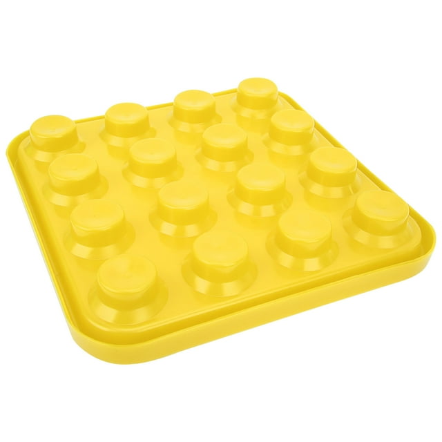 Plateau à Balles de Piscine, Plateau à Balles de Snooker, Plastique Anti-Chute Portable Résistant à l'Usure pour Halls de Piscine de Snooker Jaune, Rouge