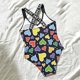 thumbnail image 5 of Odeerbi Traje de Baño de Entrenamiento de Una Sola Pieza de Impresión Del Corazón de Las Niñas de 8-13 Años Traje de Baño de Surf de Playa Seco Rápido Traje de Baño Sin Mangas de Verano, 5 of 7