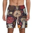 thumbnail image 2 of Goofa Forest Wild Mushroom Printed Men's Swim Trunks Board Shorts Quick Dry Mens Swimming Trunks with Compression Liner,Breathable Fit Hawaii Beach Shorts-Small, 2 of 9