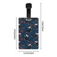 thumbnail image 4 of Luggage Tags for Suitcases, Dachshund Dog Puppy Red Hat Leather Bag Luggage Tags ID Label Tags Privacy Protection Travel Bag Labels, 4 of 6