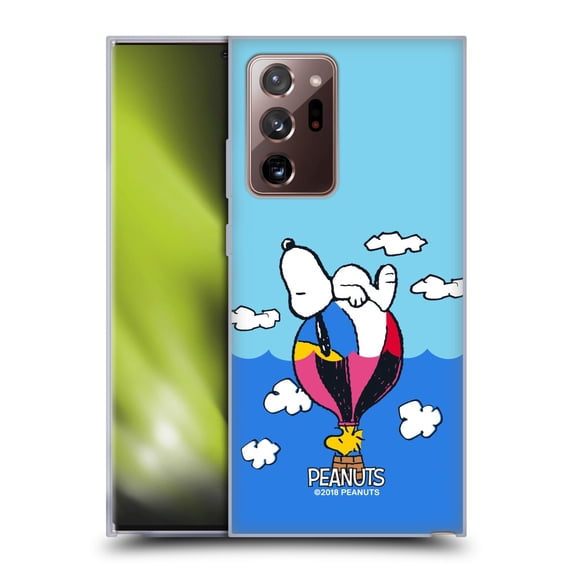 Head Case Designs Officially Licensed Peanuts Halfs And Laughs Snoopy & Woodstock Balloon Soft Gel Case Compatible with Samsung Galaxy Note20 Ultra / 5G
