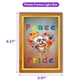 thumbnail image 5 of Peace Love Pride Maltese with Rainbow Sunglasses LGBT LGBTQ+ Acrylic Plaque with Wood Photo Frame Box Maltese Dog Lover Gifts Idea Light Box - 01004, 5 of 5