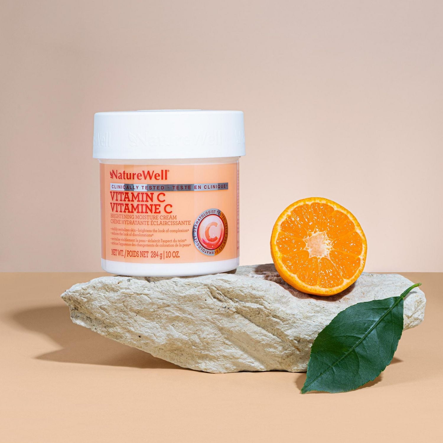 Naturewell Vitamin C Brightening Moisture Cream, 10 oz/284 g, NatureWell® Vitamin C Brightening Cream, 10 oz