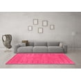 thumbnail image 3 of Ahgly Company Indoor Square Abstract Pink Contemporary Area Rugs, 6' Square, 3 of 4