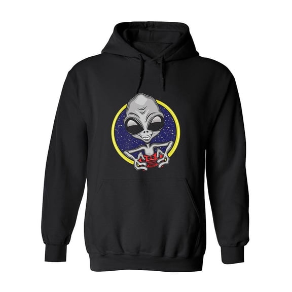 Alien Gamer Design Hoodie Men -Image by Shutterstock, Male 3X-Large