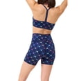 thumbnail image 2 of Women's Terez Navy MLB Logo TLC Printed High-Waisted Bike Shorts, 2 of 2