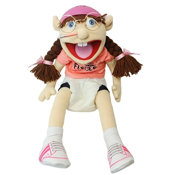 23.5in" Jeffy Puppet Plush Toy, Jeffy Hand Puppet Suitable for Small and Large Hand Puppet Toys, Soft and Fun Hand Puppets for Birthday Gifts Girl Boy,Fun Parent-Child Games Family Toys