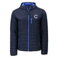 thumbnail image 2 of Men's Cutter & Buck  Navy Chicago Cubs City Connect Rainier Primaloft Eco Full-Zip Hooded Jacket, 2 of 3