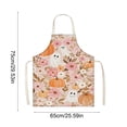 thumbnail image 3 of Loyerfyivos Happy Halloween Apron for Women, Cute Halloween Pumpkin Ghost Cat Witch Bat Aprons Scary Halloween Apron for Women Men Chef Cooking Grilling Apron for Halloween Dinner BBQ Party, 3 of 6