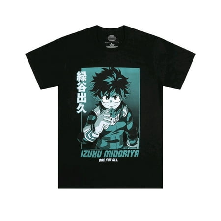 My Hero Academia Black Graphic T-Shirt - X-Large
