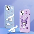 thumbnail image 1 of Genuine 3D Sanrioed Hello Kitty Kuromi IPhone Cases Cinnamoroll Kawaii Iphone12 13 14 15Pro Max Silica Gel Drop-Proof Phone Case, 1 of 5